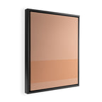 Peach Blush Banded Solid Framed Canvas Print Gallery Image 2
