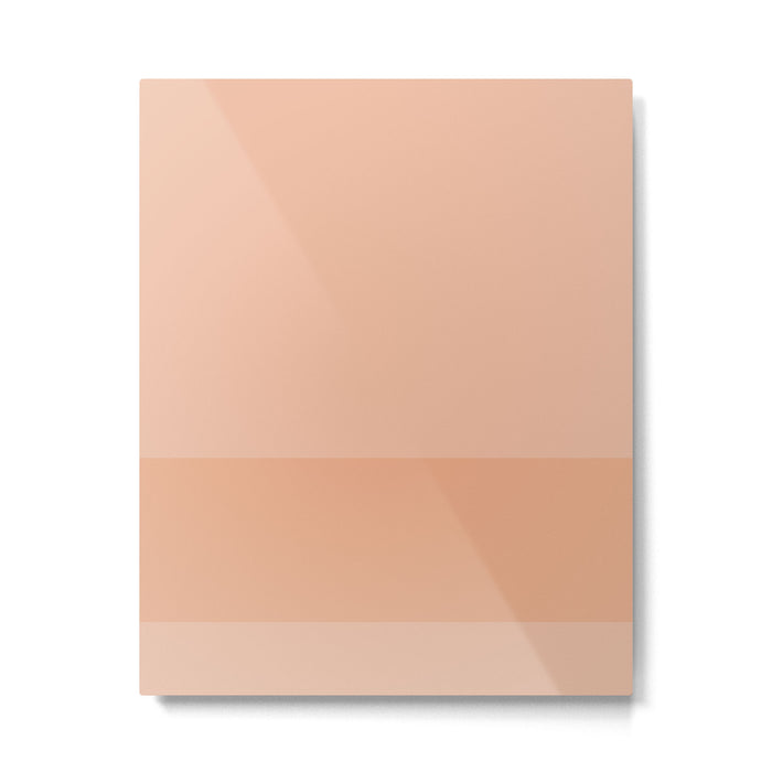 Peach Blush Banded Solid Metal Print Gallery Image 1