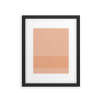 Peach Blush Banded Solid Framed Art Print Gallery Image 6