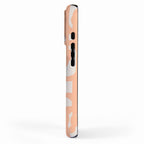 Peach Mid Century Modern Loop Pattern iPhone Case Gallery Image 2