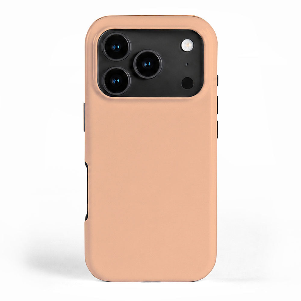Peachy Apricot Solid Color iPhone Case Gallery Image 1