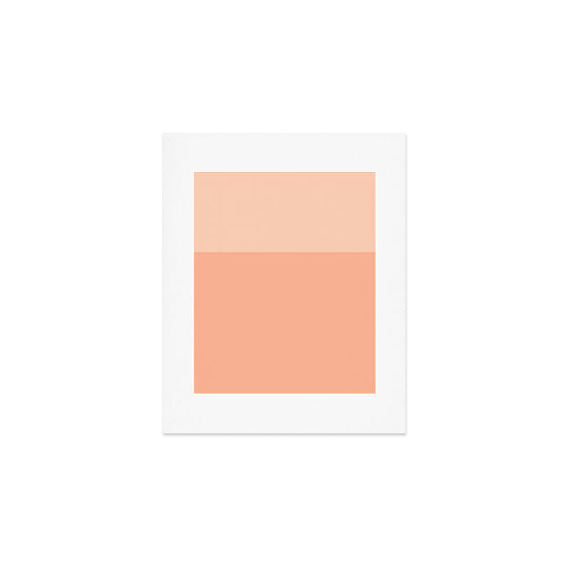 Peachy Color Block Art Print Gallery Image 1