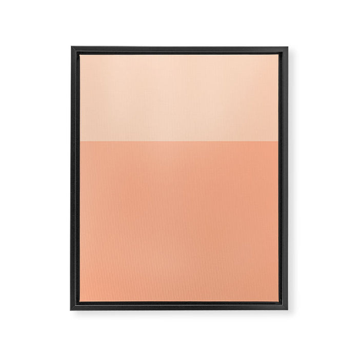 Peachy Color Block Framed Canvas Print Gallery Image 1