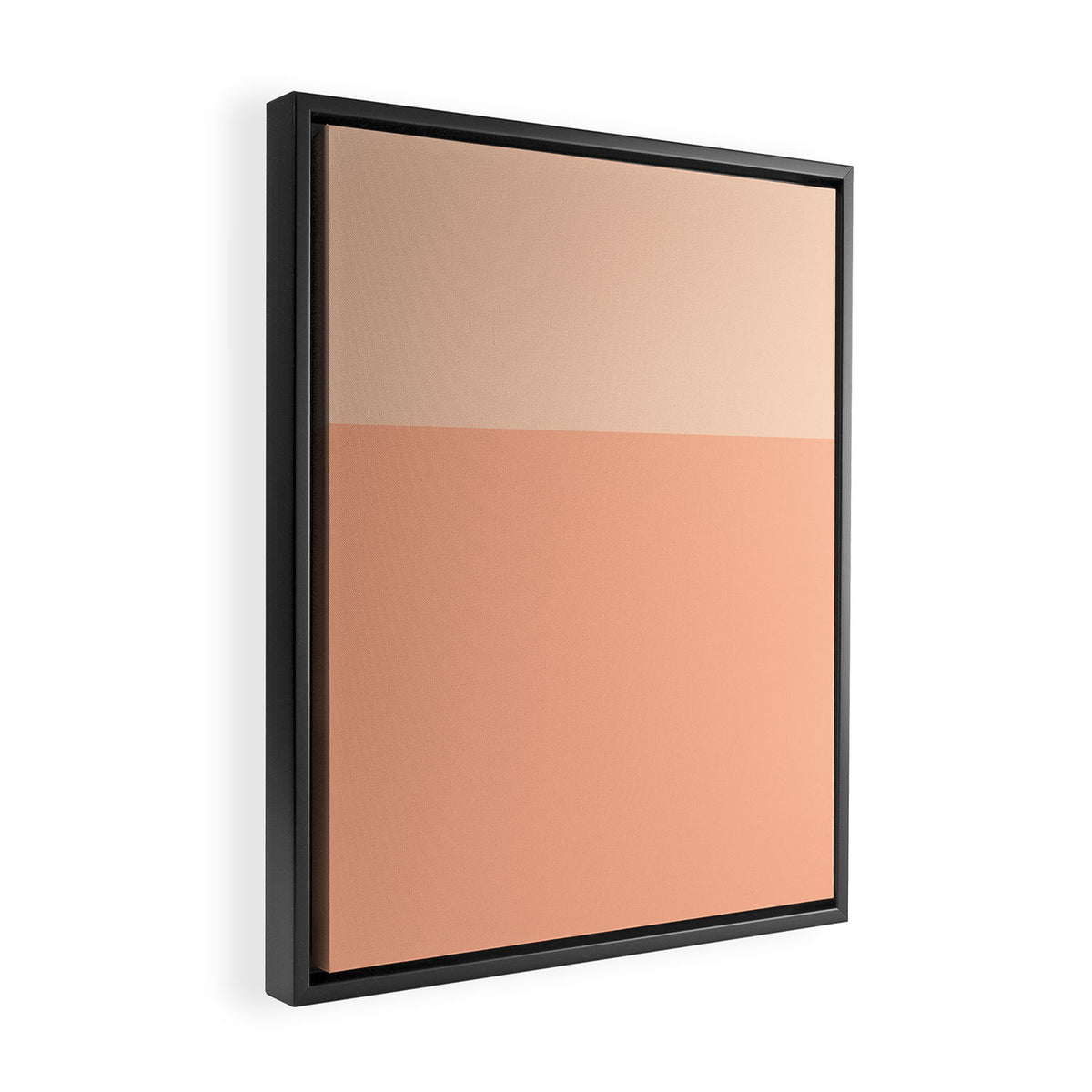 Peachy Color Block Framed Canvas Print Gallery Image 2