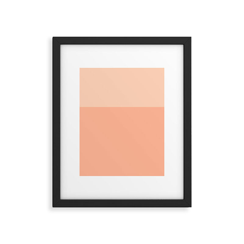 Peachy Color Block Framed Art Print Gallery Image 6