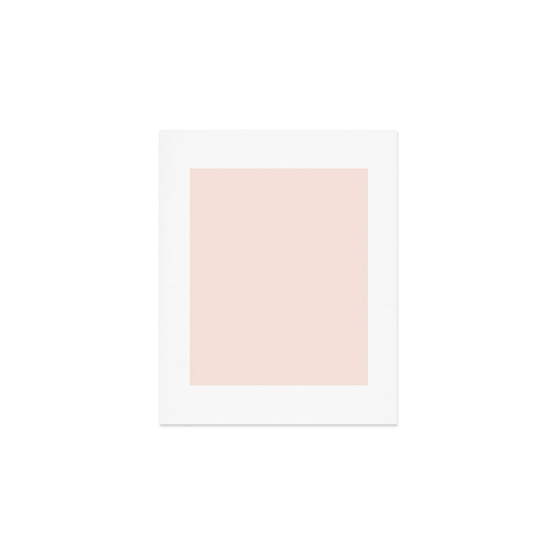 Perfect Pale Light Blush Pink Solid Color Art Print Gallery Image 1