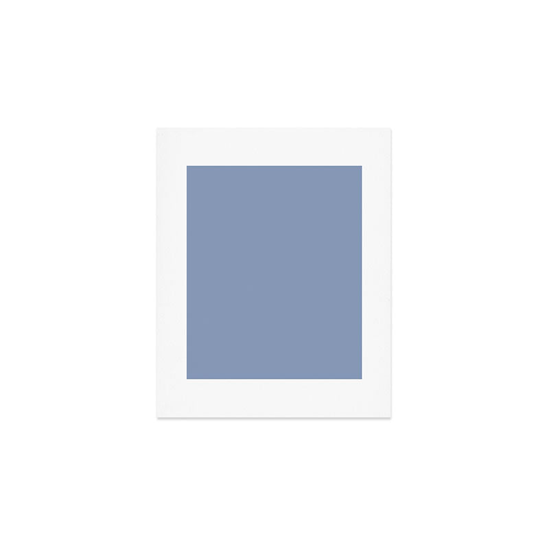 Periwinkle Blue Solid  Art Print Gallery Image 1