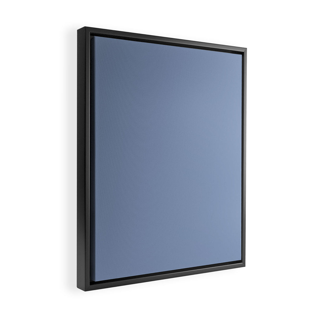 Periwinkle Blue Solid  Framed Canvas Print Gallery Image 2