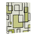 Piet Composition in Retro Avocado Sage Light Green Mid-Century Modern Minimalist Geometric Abstract Canvas Print Gallery Image 6
