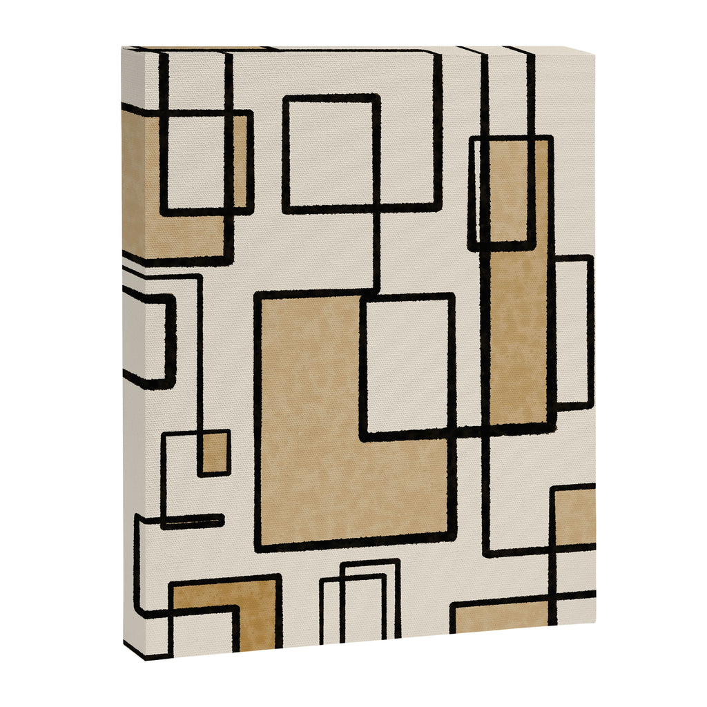 Piet Composition - Mid-Century Modern Minimalist Geometric Abstract Canvas Print Gallery Image 6