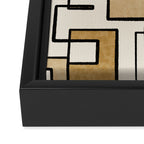 Piet Composition - Mid-Century Modern Minimalist Geometric Abstract Framed Canvas Print Gallery Image 3