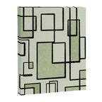 Piet Composition  Sage Green - Mid-Century Modern Minimalist Geometric Abstract  Canvas Print Gallery Image 6