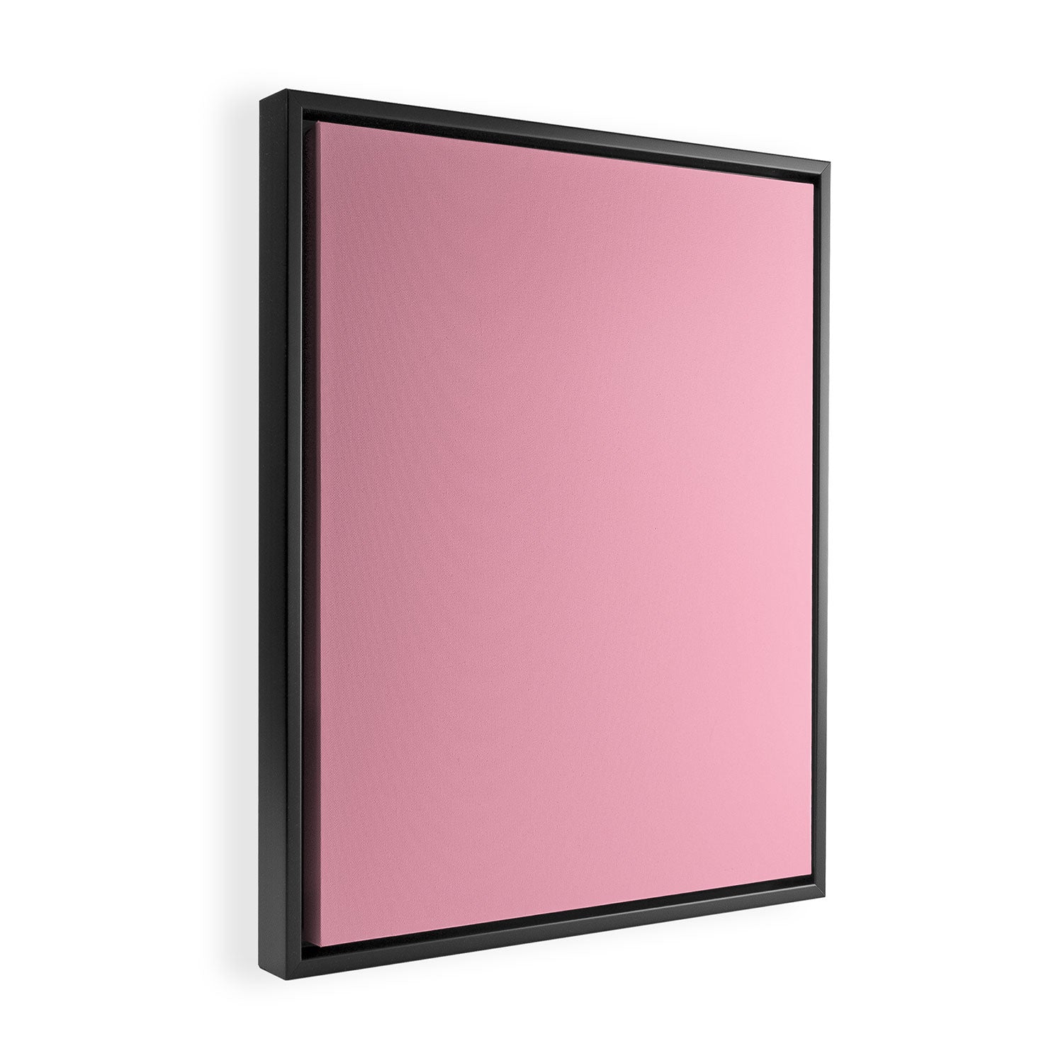Pink All the Time Pretty Solid Color Framed Canvas Print Gallery Image 2