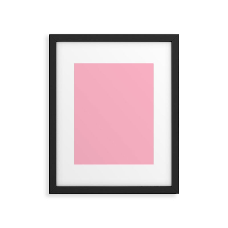 Pink All the Time Pretty Solid Color Framed Art Print Gallery Image 6