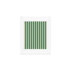 Pink and Green Stripes Narrow Vertical Stripe Pattern Art Print Gallery Image 1