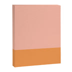 Pink Blush and Light Orange Minimalist Color Block Pattern Canvas Print Gallery Image 8