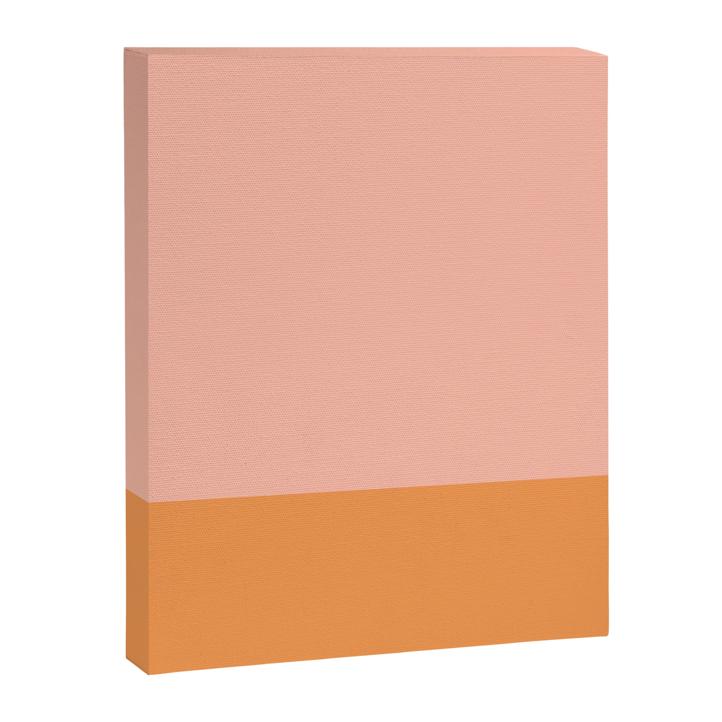 Pink Blush and Light Orange Minimalist Color Block Pattern Canvas Print Gallery Image 8