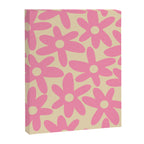 Pink Daisy Time Cute Contemporary Retro Floral Pattern Canvas Print Gallery Image 8
