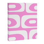 Pink Mid Century Modern Piquet Minimal Abstract Canvas Print Gallery Image 8