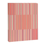 Pink Peach Stripe Patchwork Pastel Blush Pattern Canvas Print Gallery Image 8