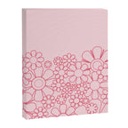 Pink Retro Garden Flower Cuff Minimal 60s Pastel Floral Canvas Print Gallery Image 8
