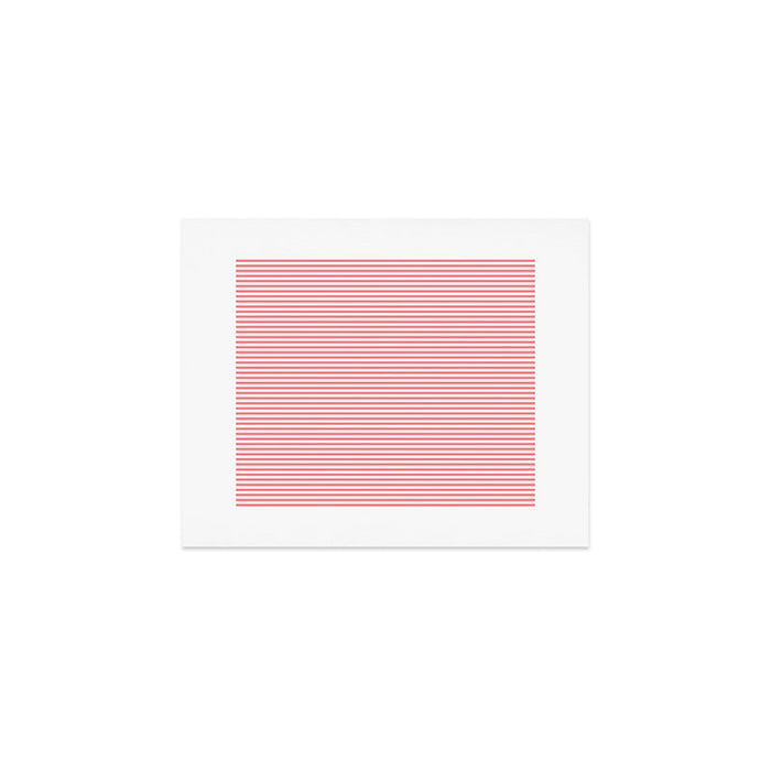 Pink Stripes Ultra Fine Stripe Narrow Pinstripe Pattern Art Print Gallery Image 1