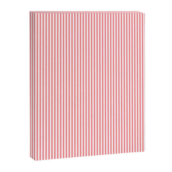 Pink Stripes Ultra Fine Stripe Narrow Vertical Pinstripe Pattern Canvas Print Gallery Image 1