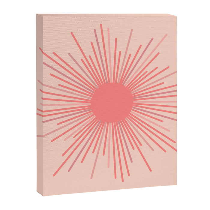 Pink Sun Canvas Print Gallery Image 1
