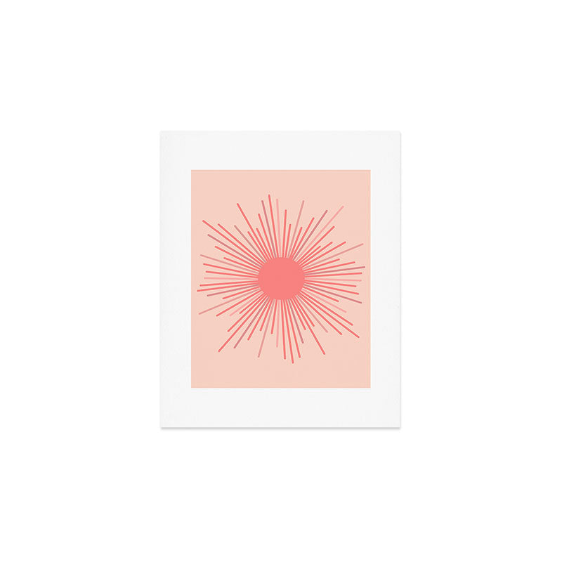 Pink Sun Art Print Gallery Image 1