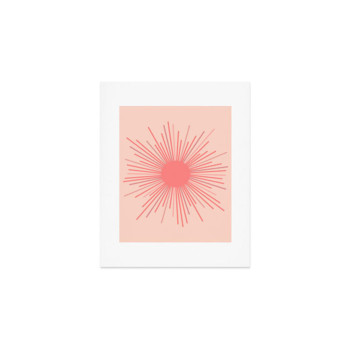 Pink Sun Art Print Gallery Image 1