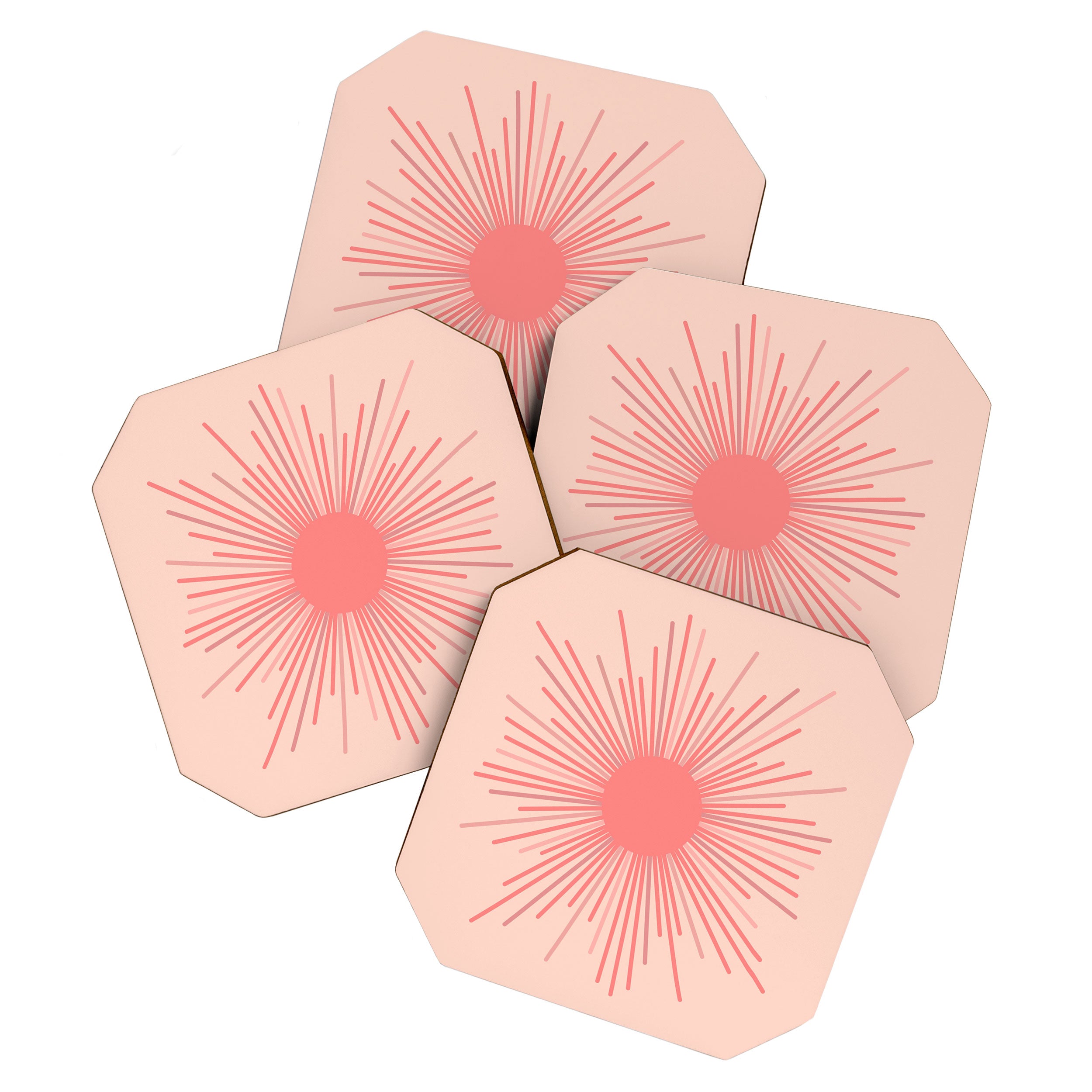 Pink Sun Coaster Gallery Image 1