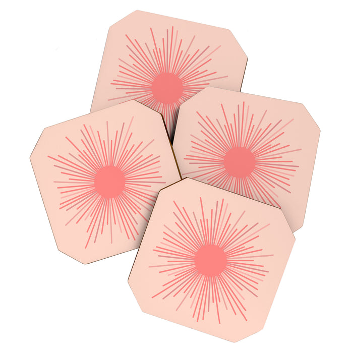 Pink Sun Coaster Gallery Image 1
