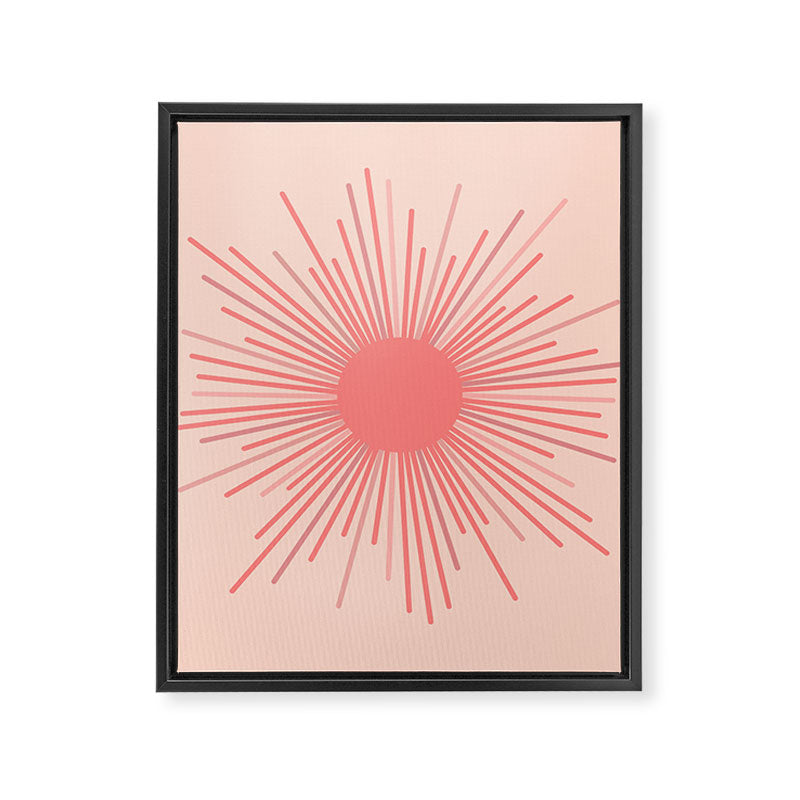 Pink Sun Framed Canvas Print Gallery Image 8