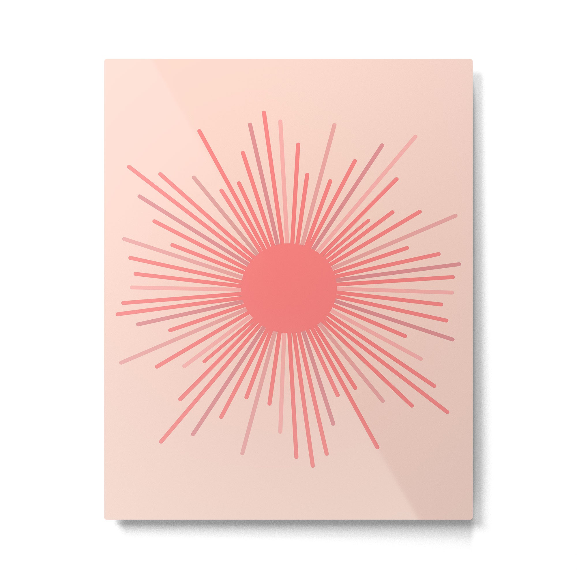 Pink Sun Metal Print Gallery Image 6