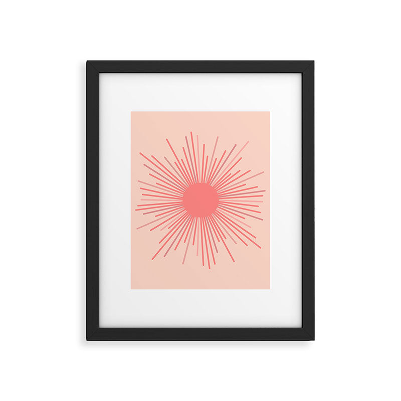 Pink Sun Framed Art Print Gallery Image 6
