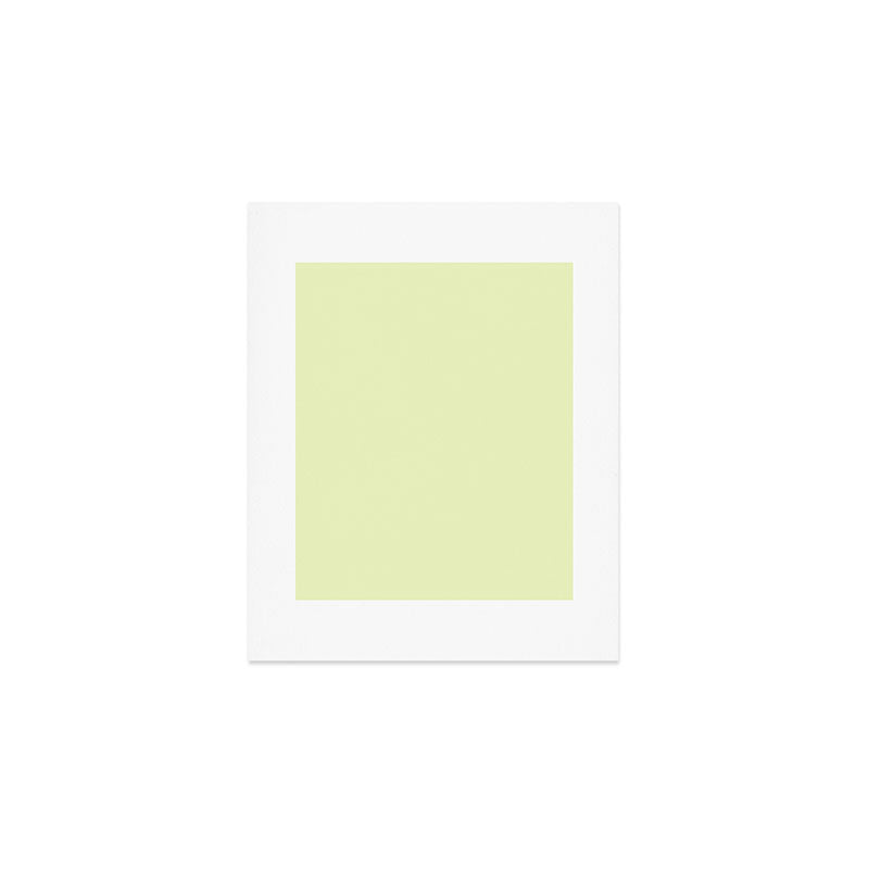 Pistachio Ice Cream Light Green Solid Art Print Gallery Image 1