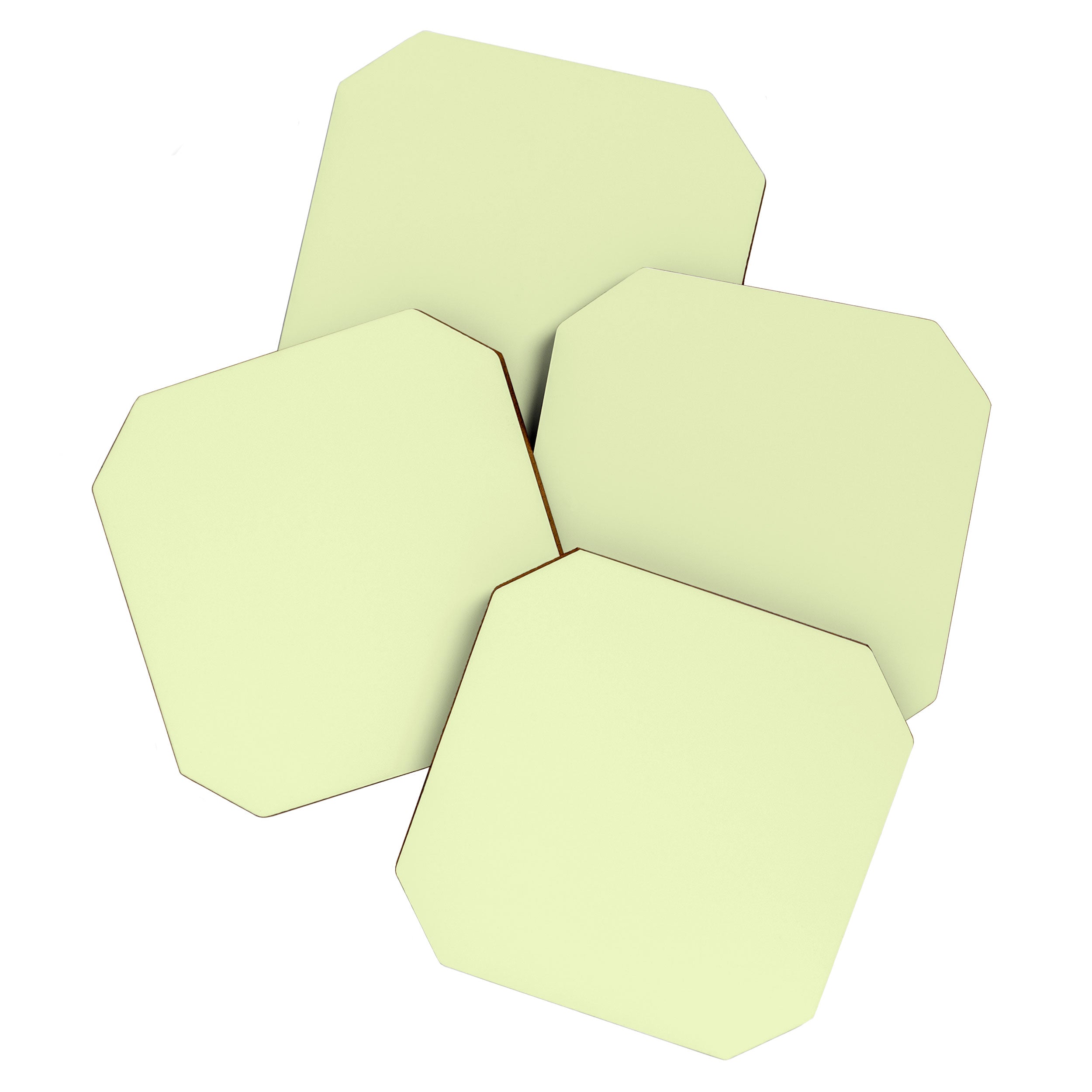 Pistachio Ice Cream Light Green Solid Coaster Gallery Image 1