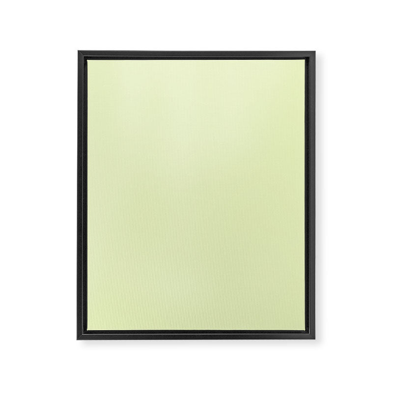 Pistachio Ice Cream Light Green Solid Framed Canvas Print Gallery Image 8