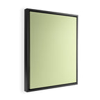 Pistachio Ice Cream Light Green Solid Framed Canvas Print Gallery Image 2