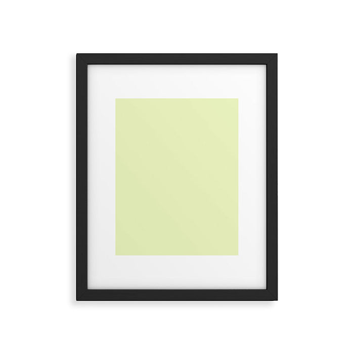 Pistachio Ice Cream Light Green Solid Framed Art Print Gallery Image 1