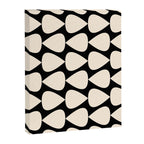 Plectrum Pattern in Almond Cream and Black Canvas Print Gallery Image 8
