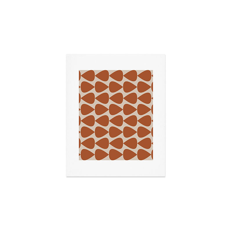 Plectrum Pattern in Clay and Putty  Art Print Gallery Image 1