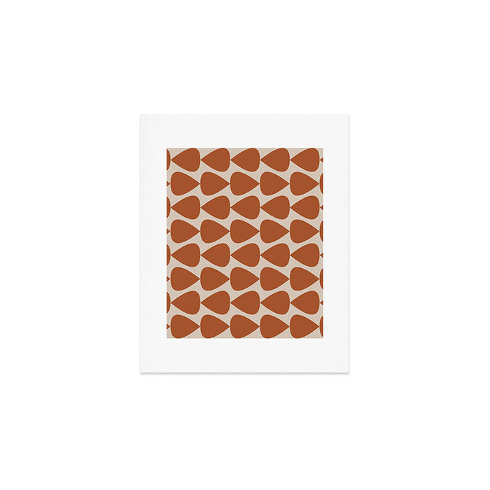 Plectrum Pattern in Clay and Putty  Art Print Gallery Image 1