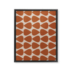 Plectrum Pattern in Clay and Putty  Framed Canvas Print Gallery Image 8