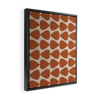 Plectrum Pattern in Clay and Putty  Framed Canvas Print Gallery Image 2