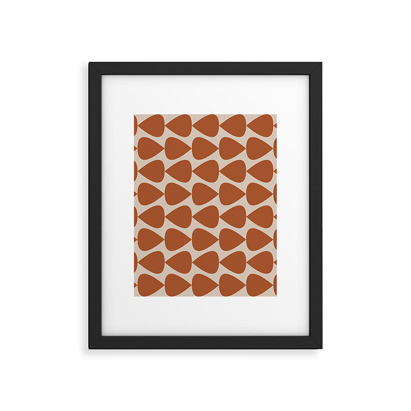 Plectrum Pattern in Clay and Putty  Framed Art Print Gallery Image 6