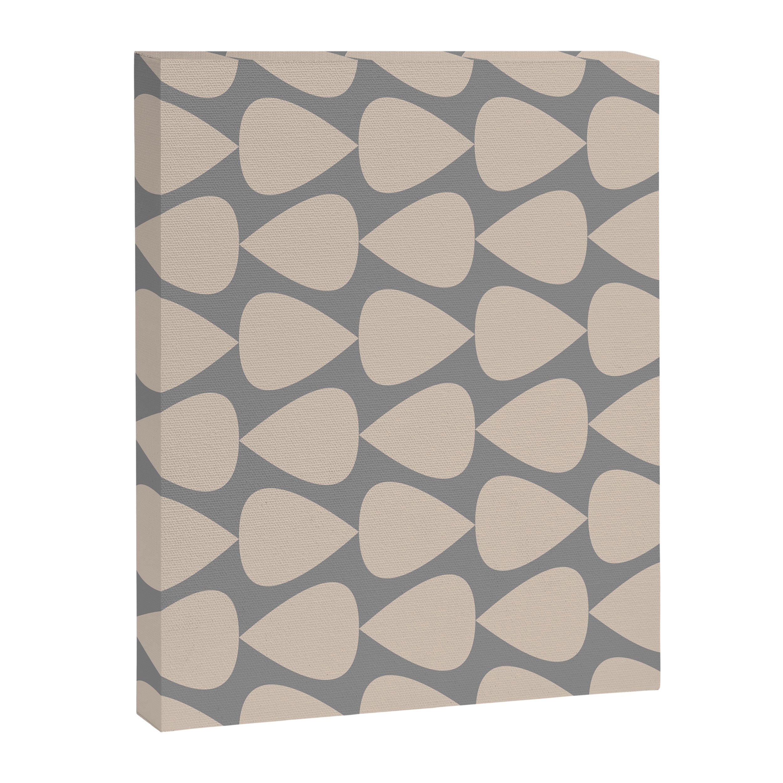 Plectrum Pattern in Putty and Gray Canvas Print Gallery Image 8