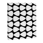 Plectrum Pattern in White and Black Canvas Print Gallery Image 8
