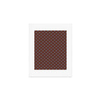 Polka Dot Brown and Blue Pattern Art Print Gallery Image 1