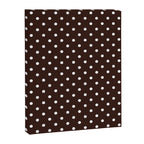 Polka Dot Brown and White Pattern Canvas Print Gallery Image 8